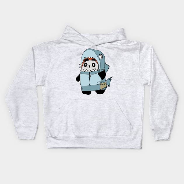 Cute Panda Kids Hoodie by Joker & Angel